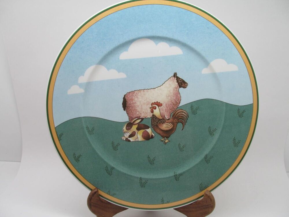 Villeroy And Boch A La Ferme Les Animaux 12" Service Charger Plate Excellent Con